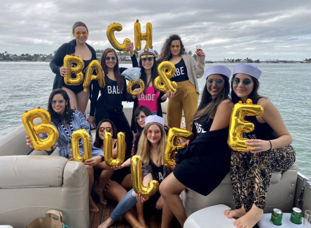 Boat rental Miami bachelorette party